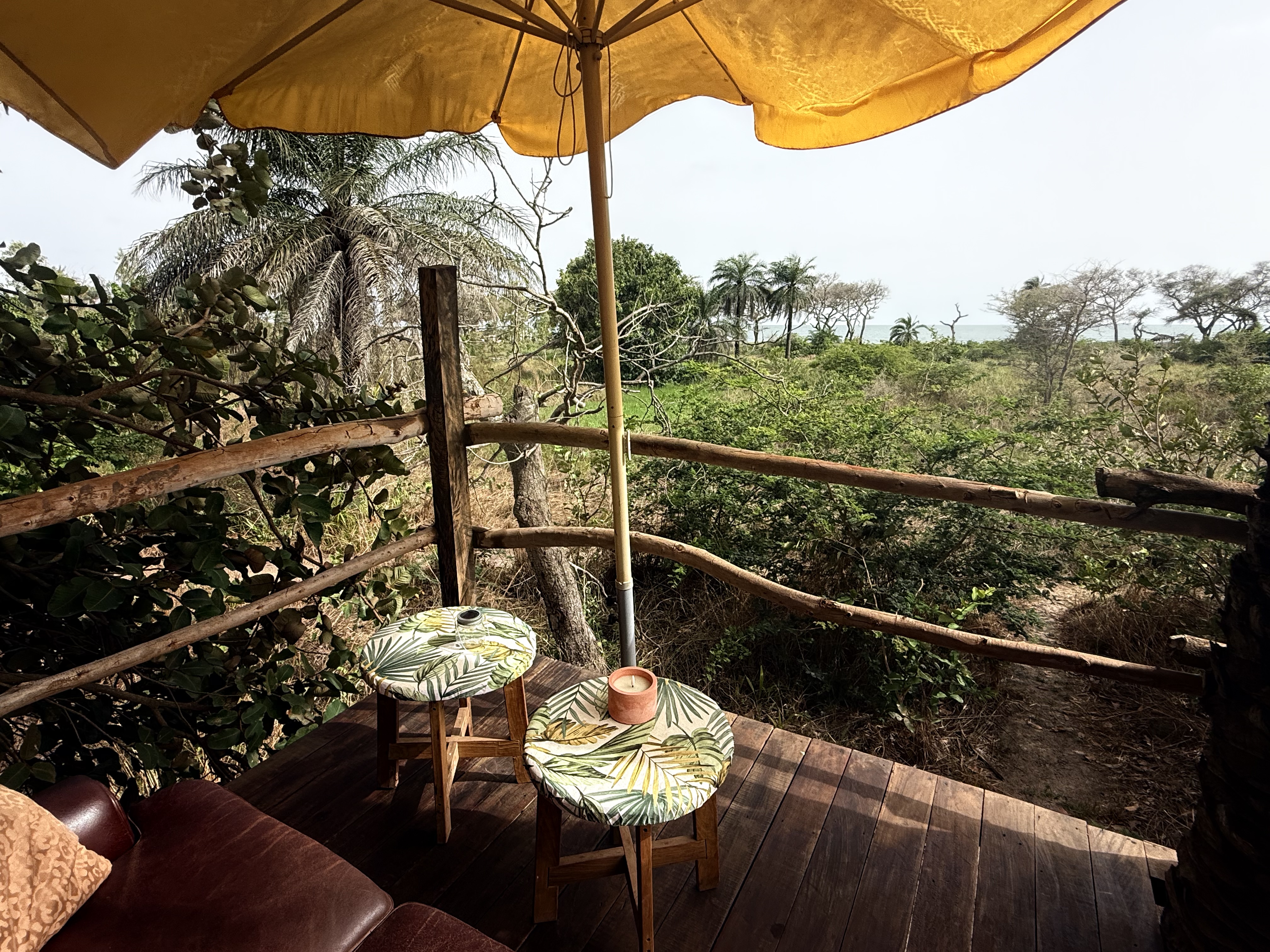 Canopy Treehouse (de boomhut tussen de bomen) bij Mansa Musso Treehouse Lodge, Sanyang — foto 17
